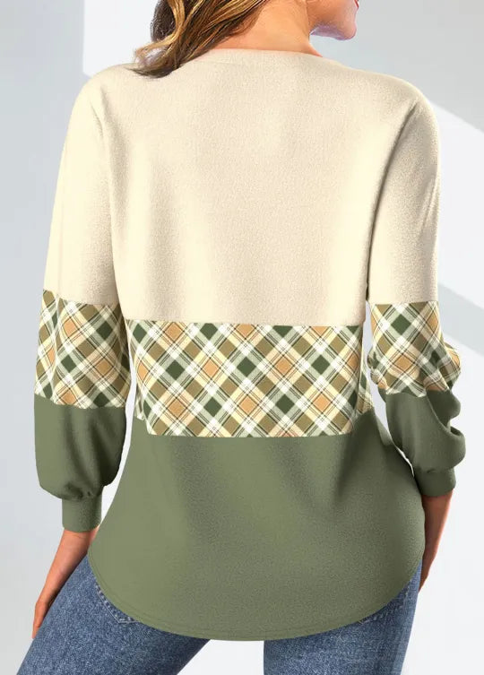 Brianna | Color-Block Panelled Top