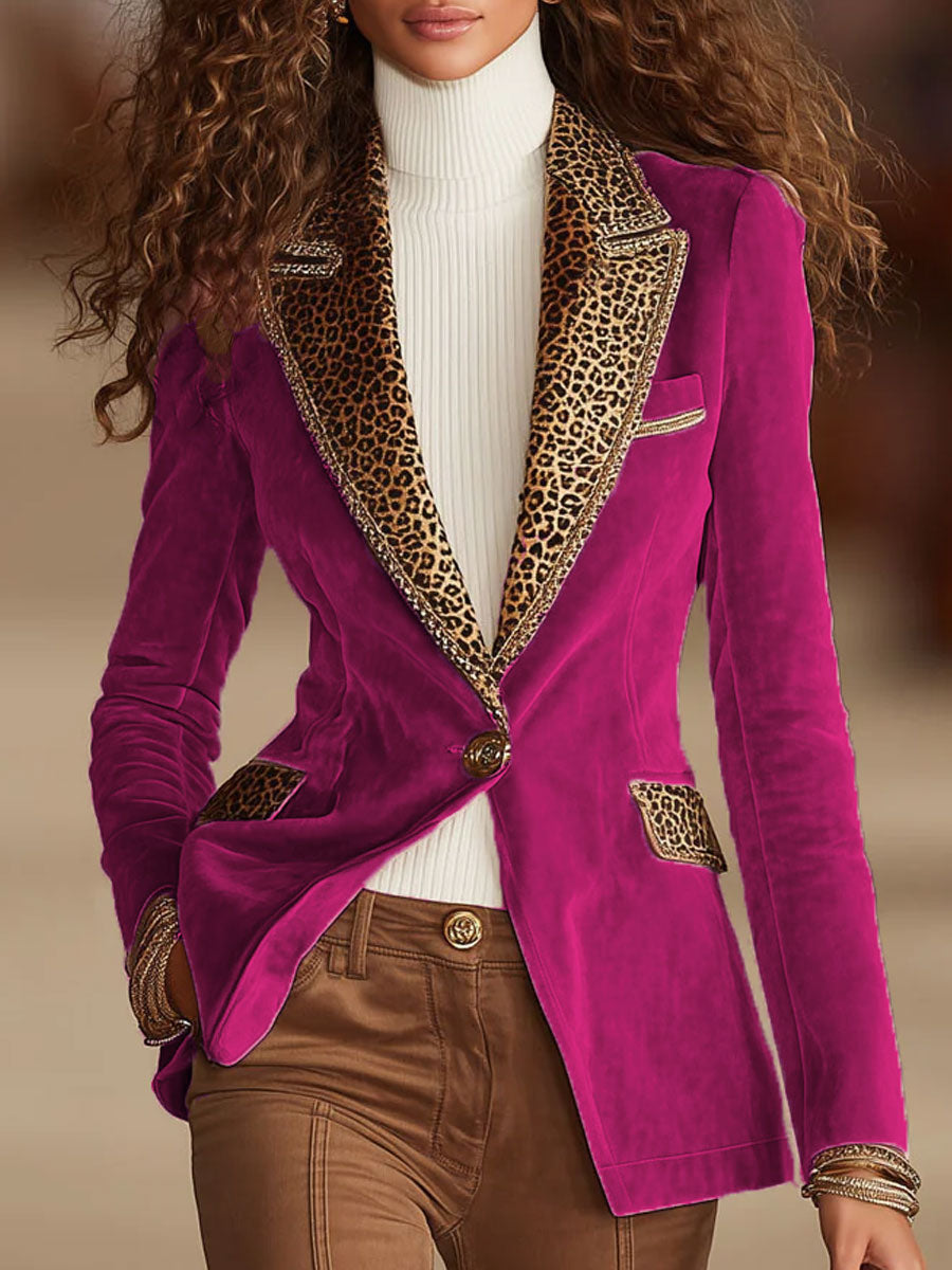 Jeanisa | Velvet Jacket with Embroidery