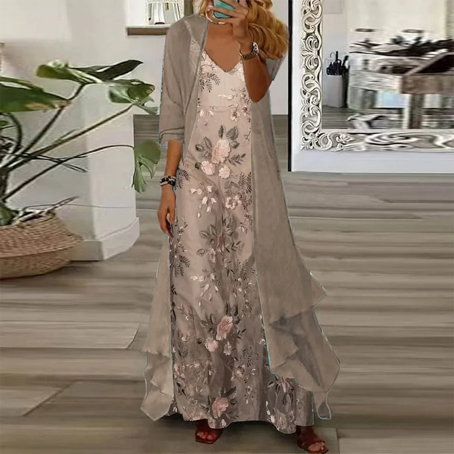 Lakelyn | Stylish Maxi Dress with Light Jacket