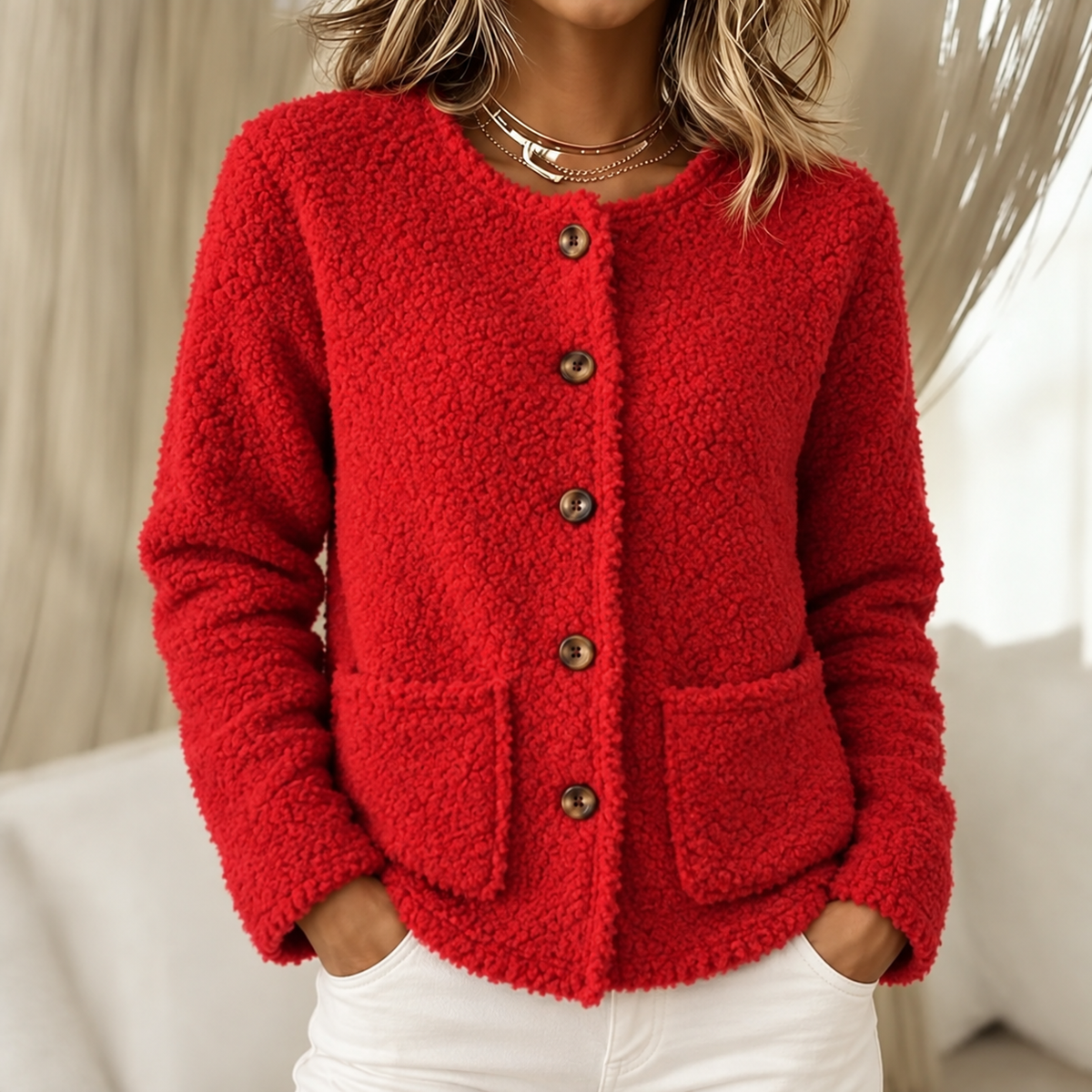Hanna | Cozy Teddy Jacket for Women