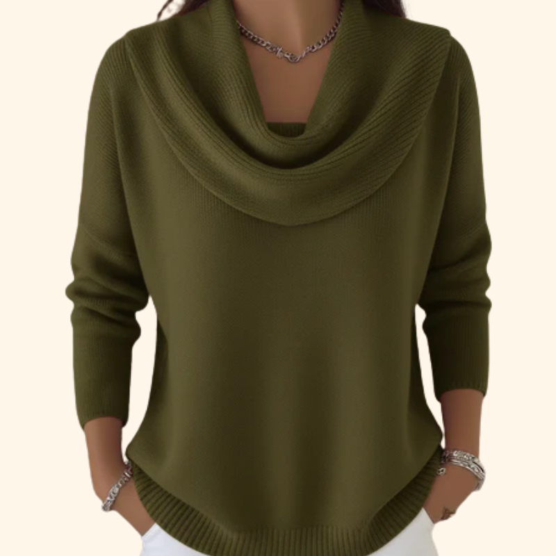 Vivienne | Cowl Neck Knit Sweater