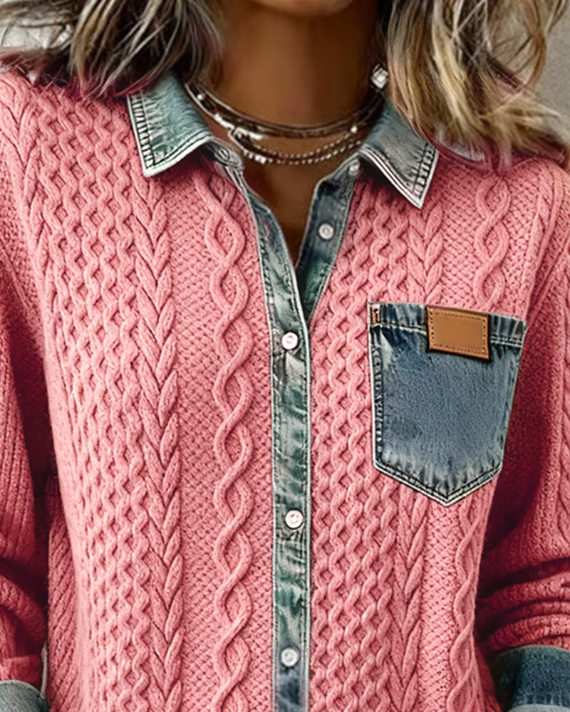 Juliane | Tricot en Denim
