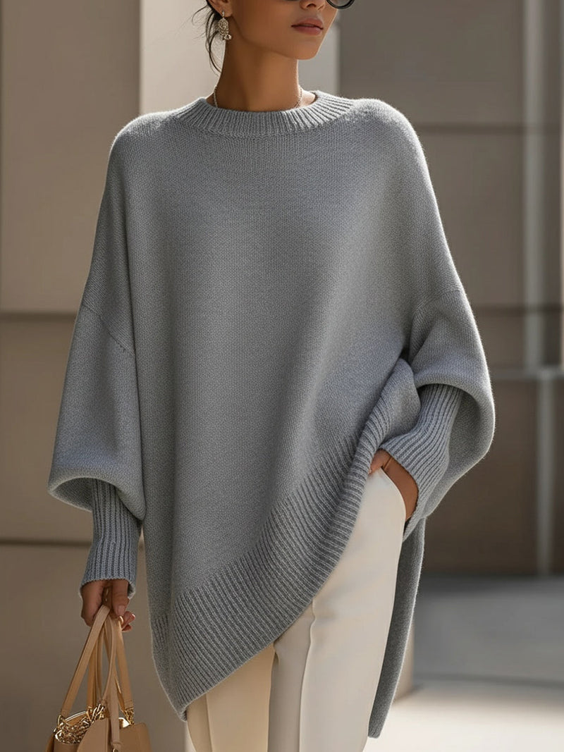 Kimia - Oversized Knitted Round Neck Sweater