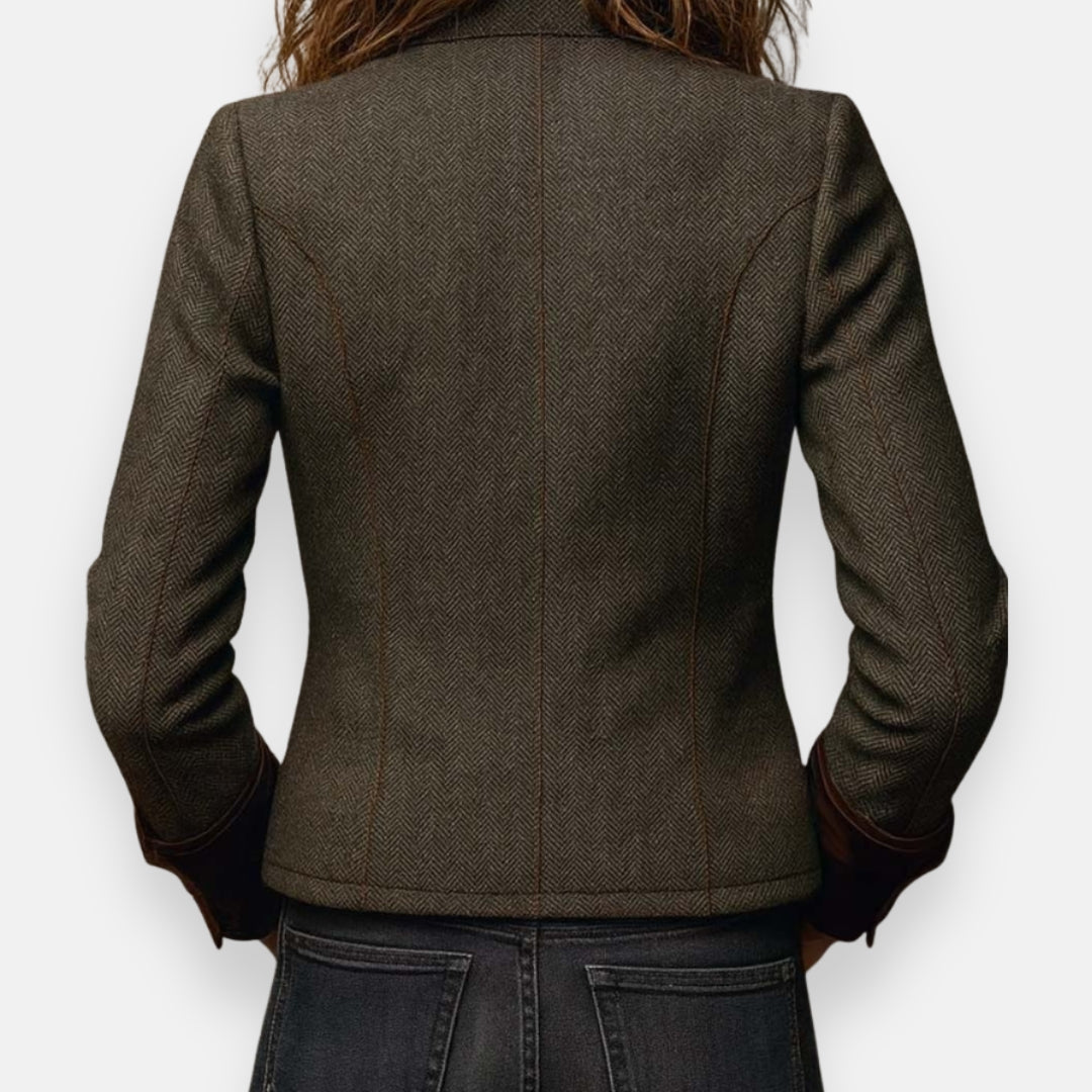 Danice | Elegant Casual Jacket with Velvet Trim
