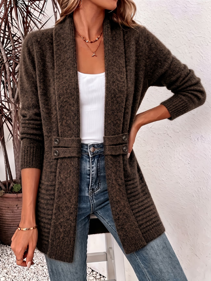 Stylish Cable-Knit Cardigan