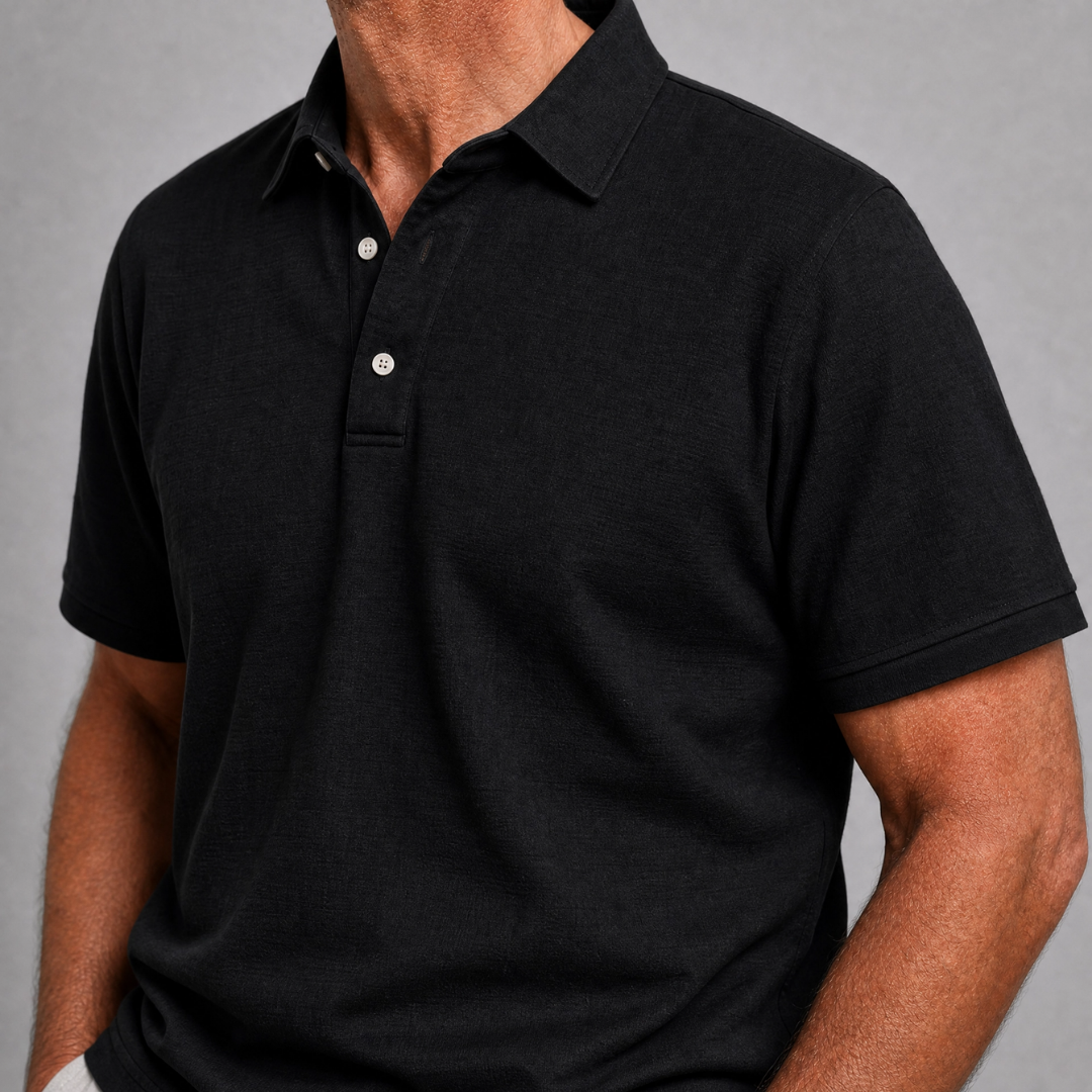 Theodore - Breathable Linen Polo Shirt