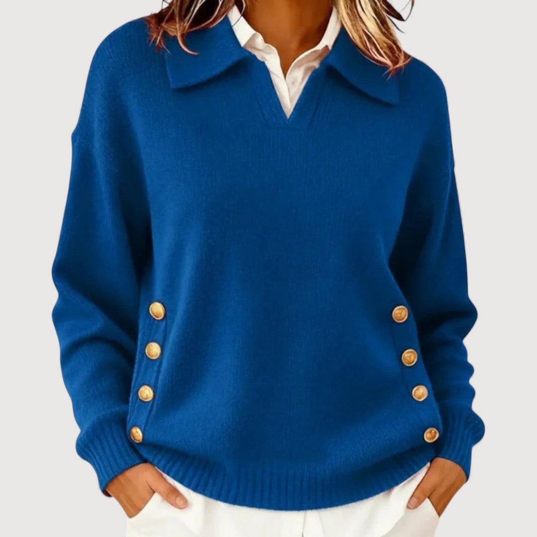 AIRA – BUTTON DETAIL SWEATER