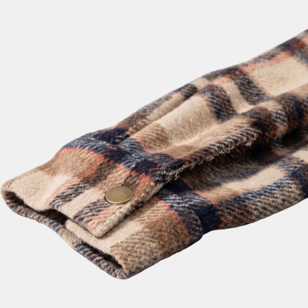 Women's Flannel Hooded Check Shacket Fleece Lined Coat