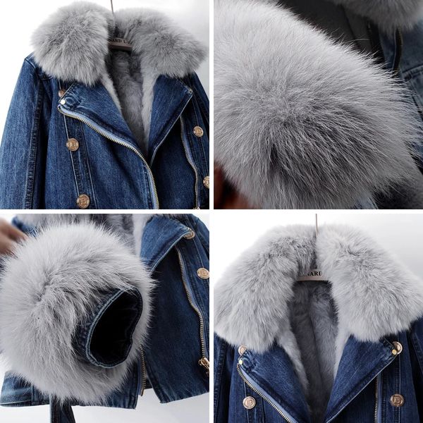 Mariga | Denim Jacket with Fox Collar