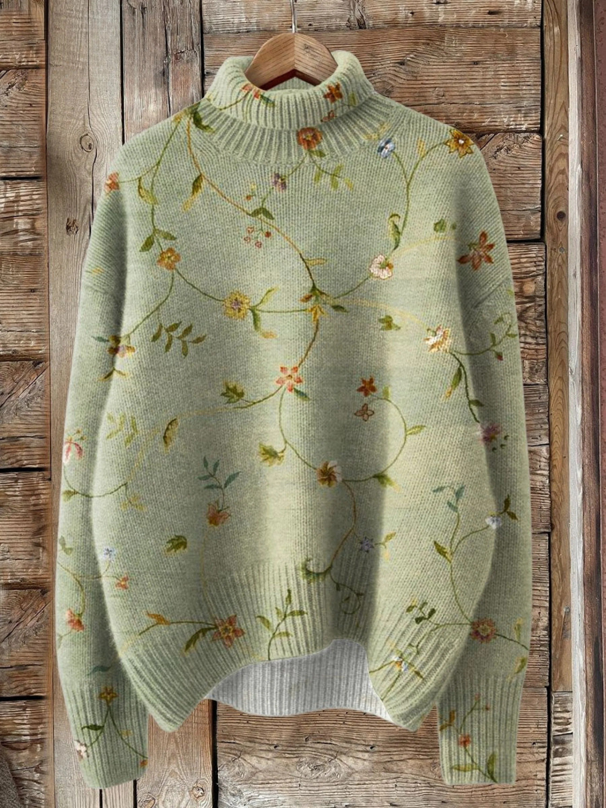 Cora | Floral High-Neck Sweater