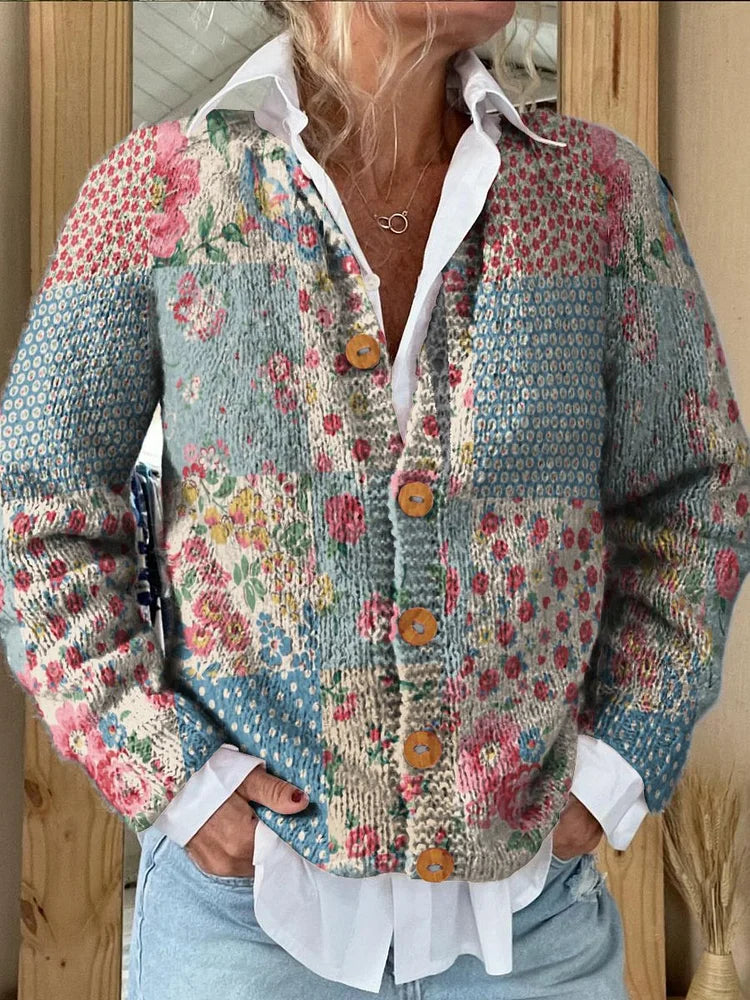Carmela | Cardigan with Floral Pattern