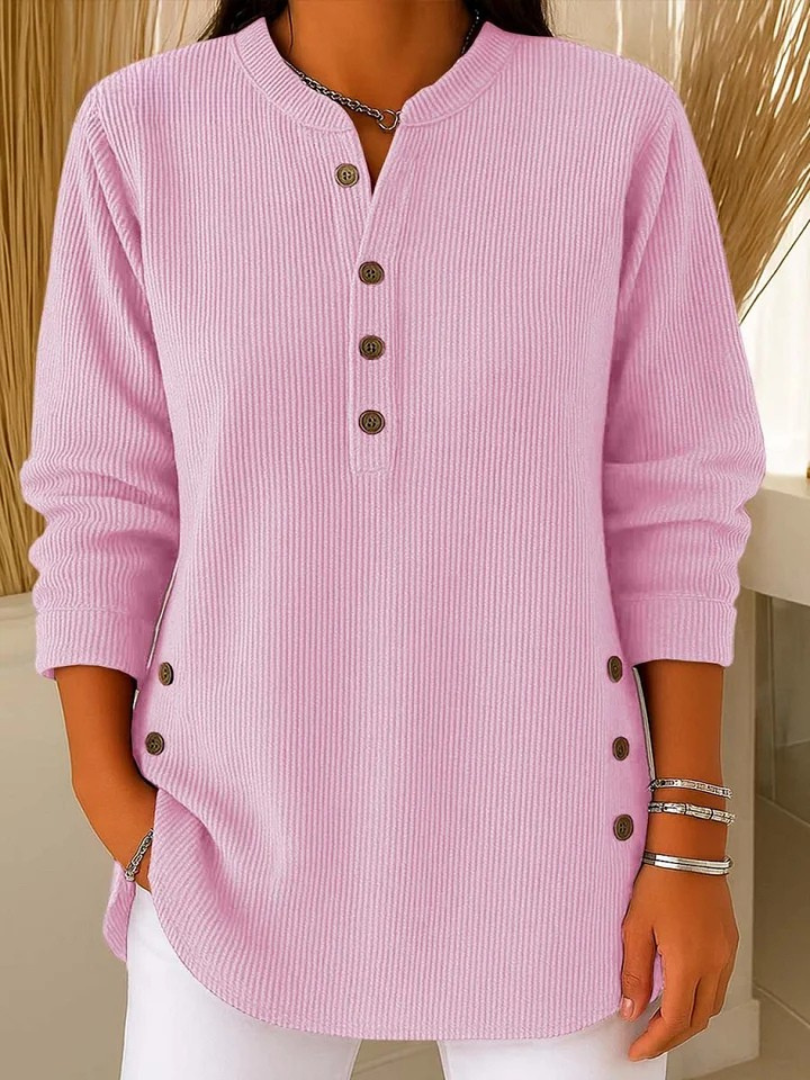 Mieke | Henley Tunic with Buttons