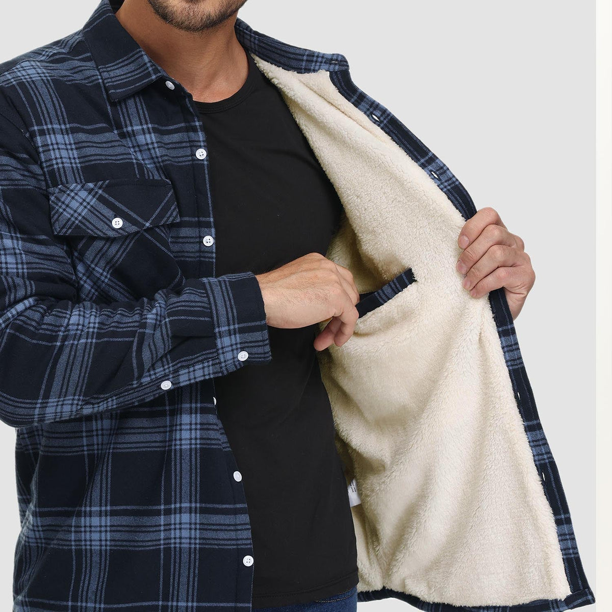 Benedikt™ | Lined Check Shirt Jacket