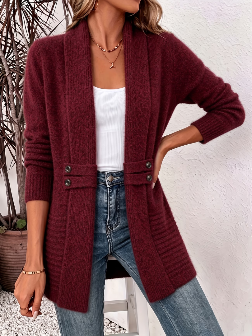 Stylish Cable-Knit Cardigan