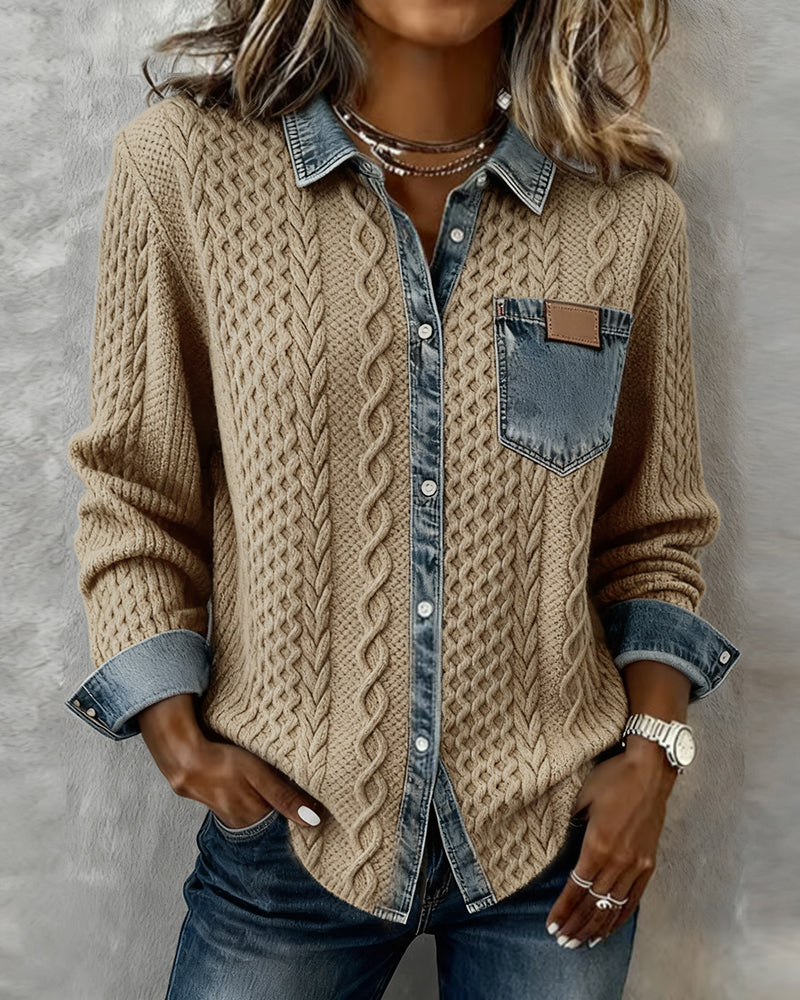 Juliane | Tricot en Denim