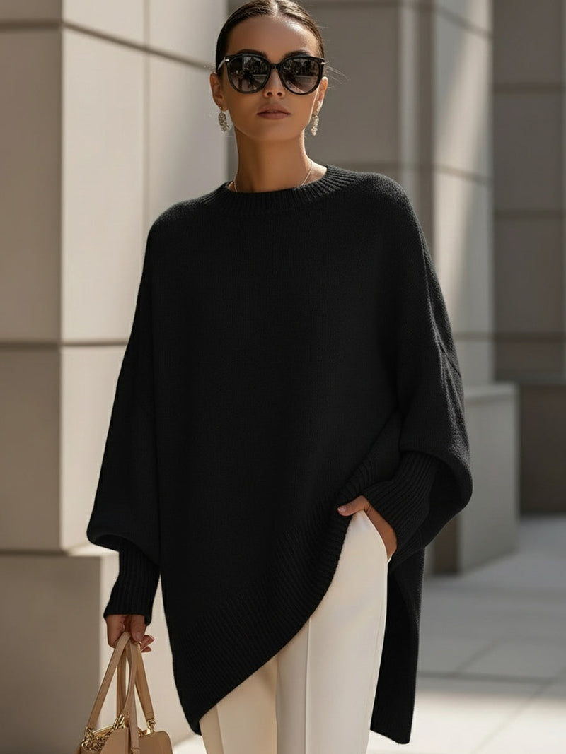 Kimia - Oversized Knit Crewneck Sweater