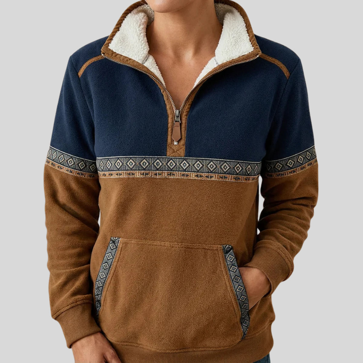 Isobel - Cosy Half-Zip Fleece Pullover