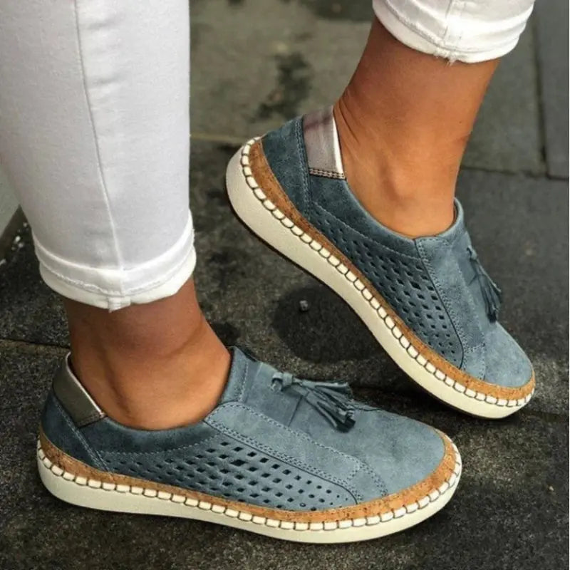 Elizabeth | Women's Slip-On Sneakers with Cutouts