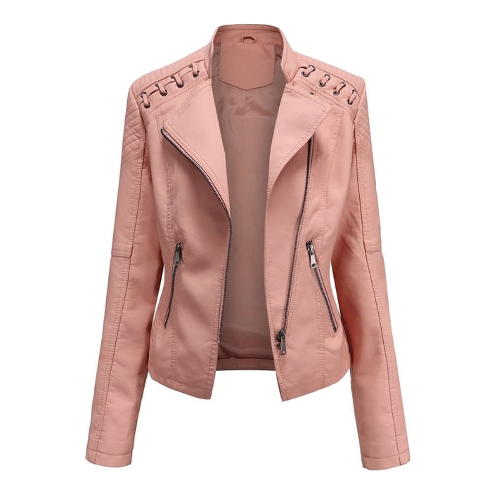 Clarisa | Washed Lambskin Leather Jacket