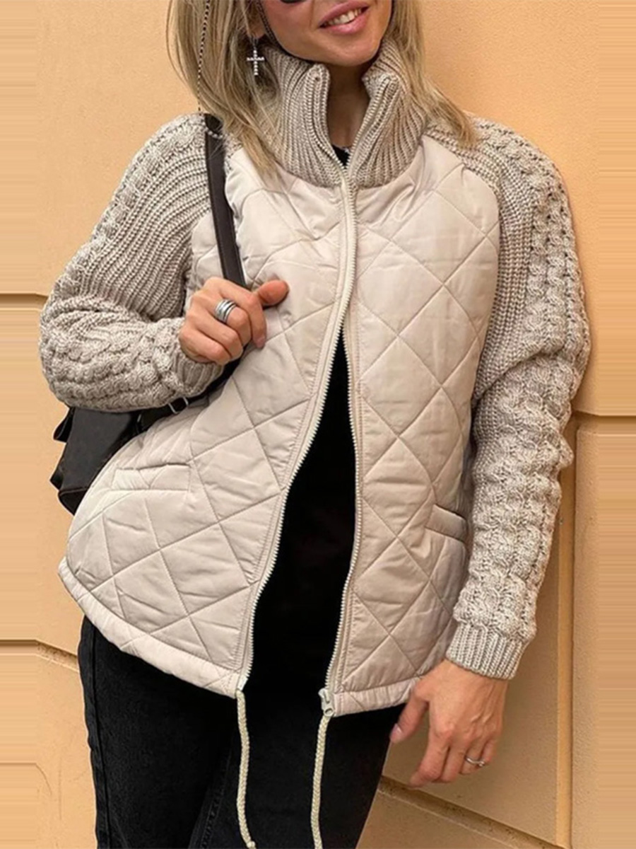 Minia | Solid Color Patchwork Jacket
