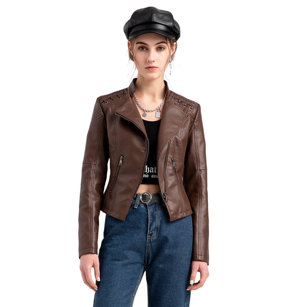 Clarisa | Washed Lambskin Leather Jacket
