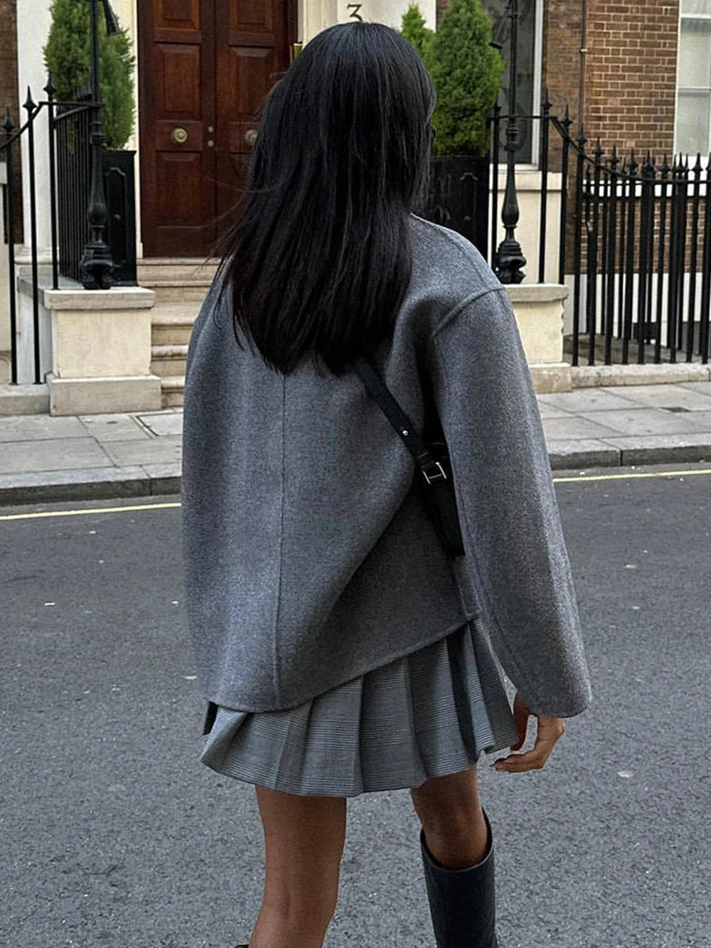 Zophia | Stylish Oversized Wool Coat with Buttons