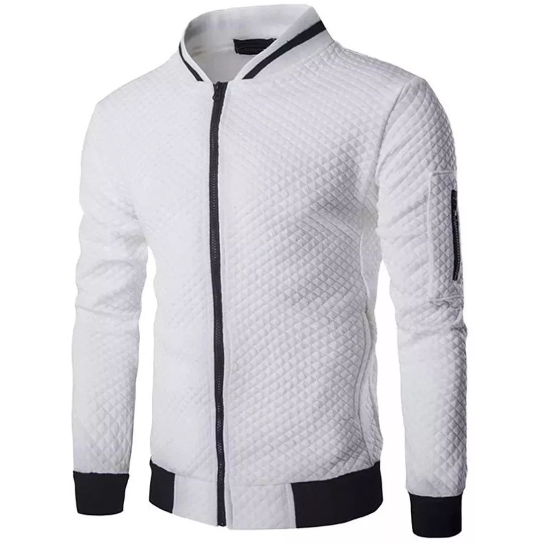 Ruppert | Jacquard Zip Bomber Jacket