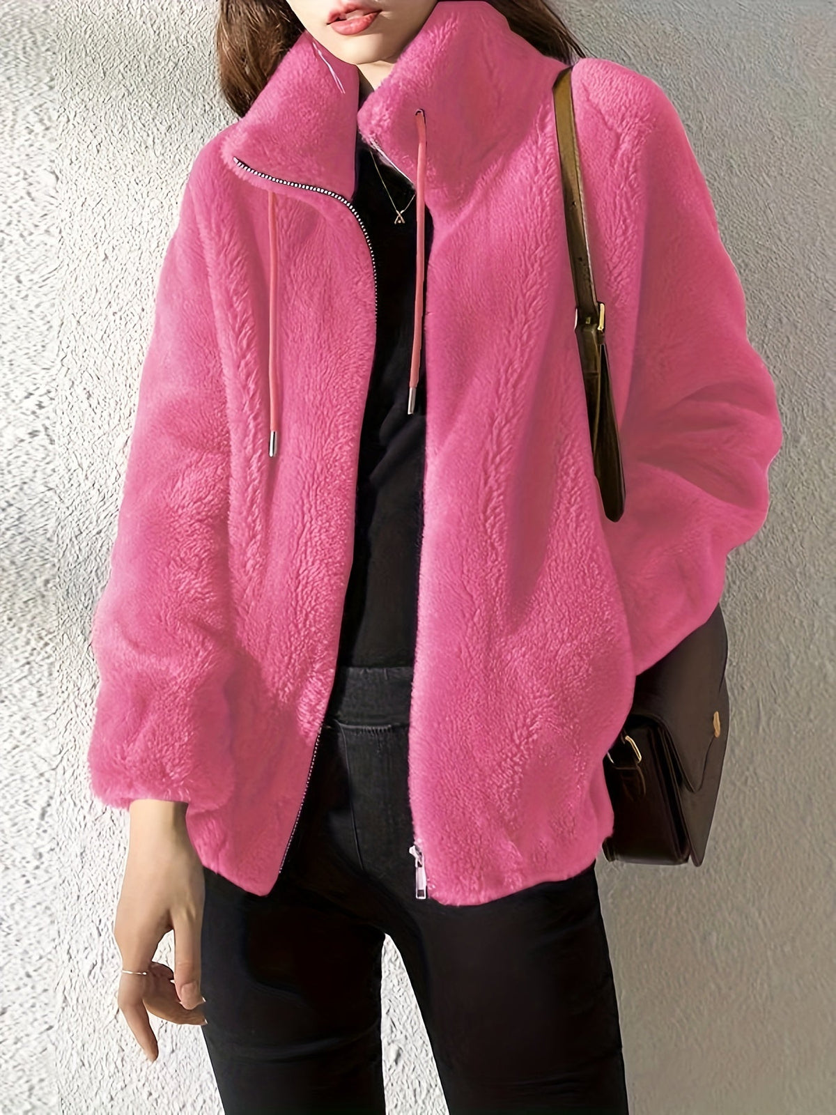 Jeniza | Soft Teddy Jacket with Zipper