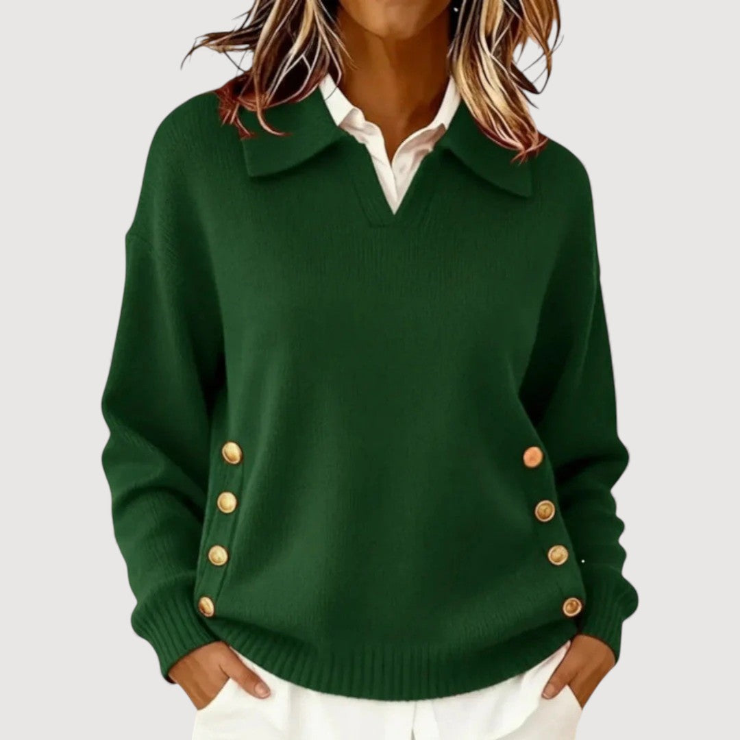 AIRA – BUTTON DETAIL SWEATER
