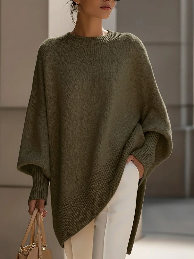 Kimia - Oversized Knit Crewneck Sweater