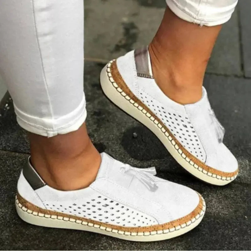 Elizabeth | Women's Slip-On Sneakers with Cutouts
