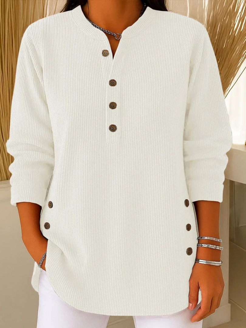 Nives | Henley Tunic with Buttons