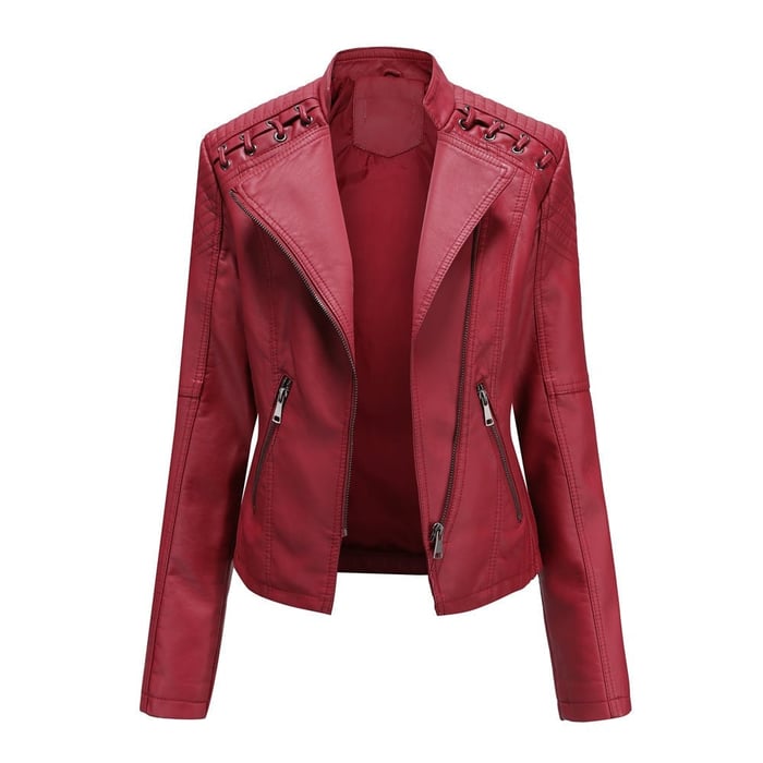 Clarisa | Washed Lambskin Leather Jacket