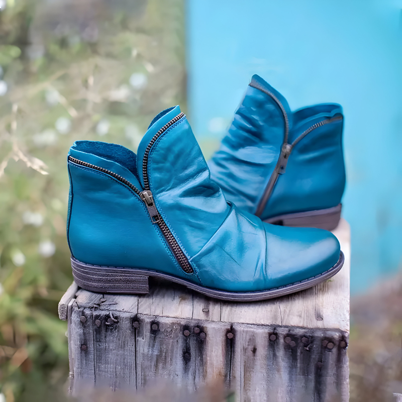 Selma™ | Stylish Ankle Boots with Zipper