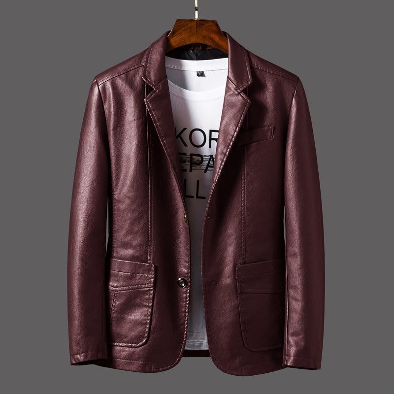 Michael™ | Elegant Men's Leather Jacket for Every Occasion