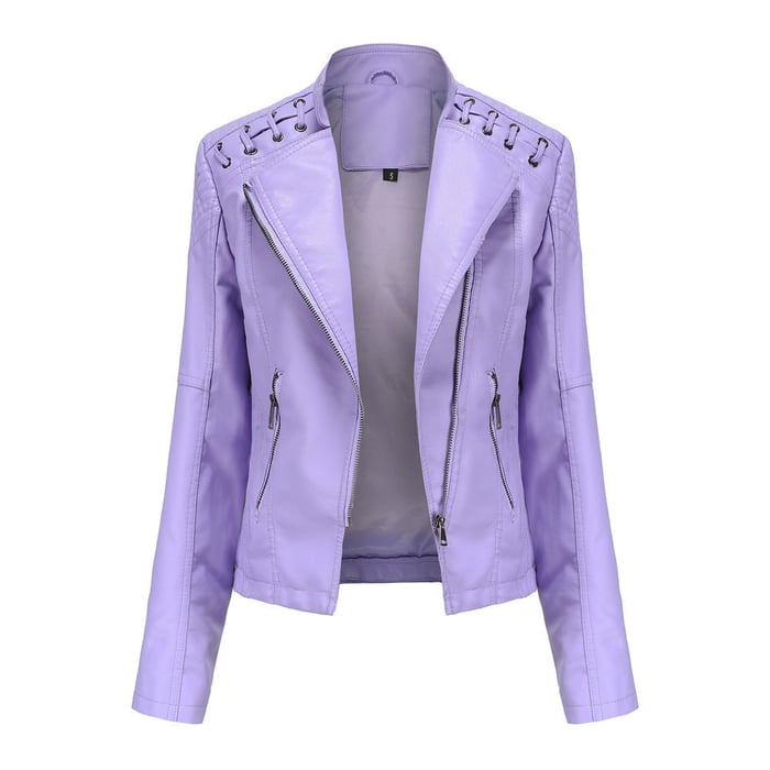 Clarisa | Washed Lambskin Leather Jacket