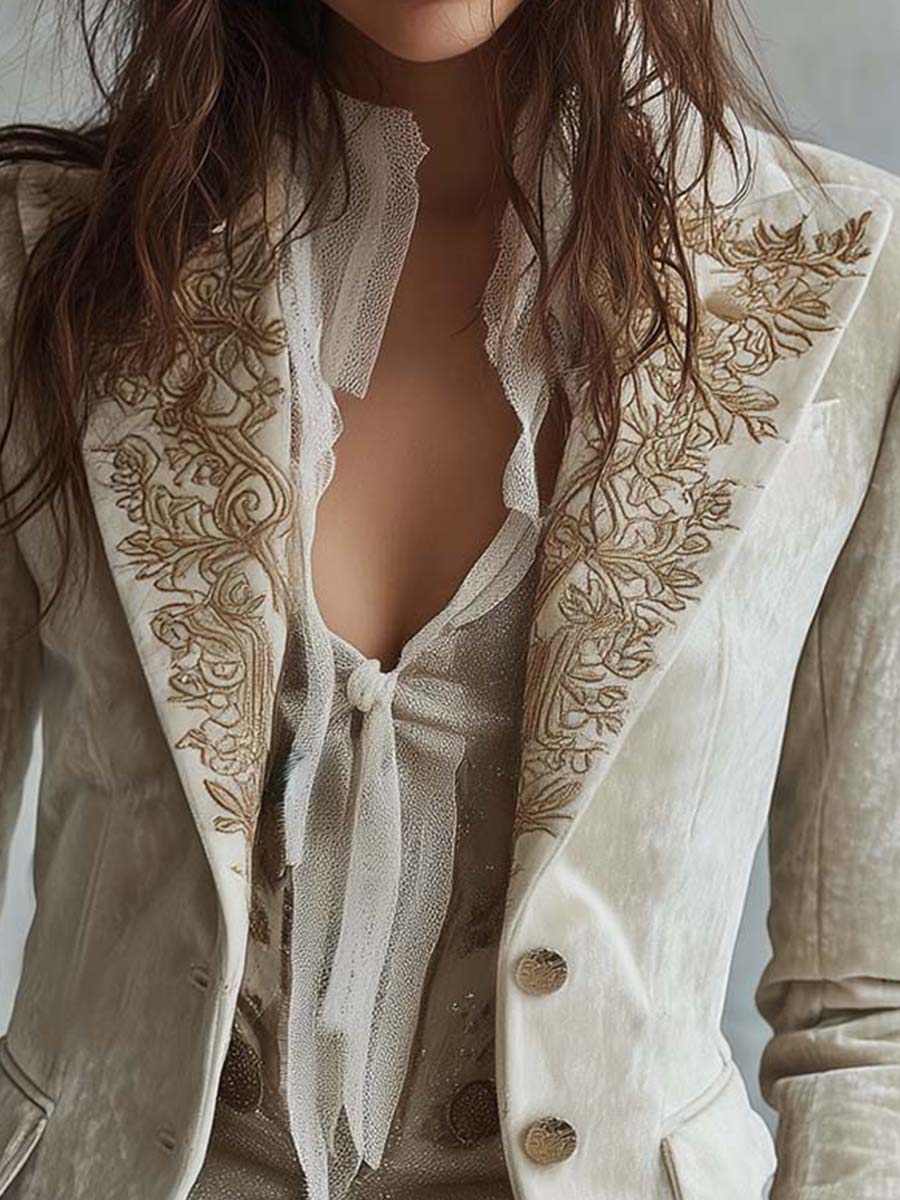 Antonina | Tailored embroidered women's blazer