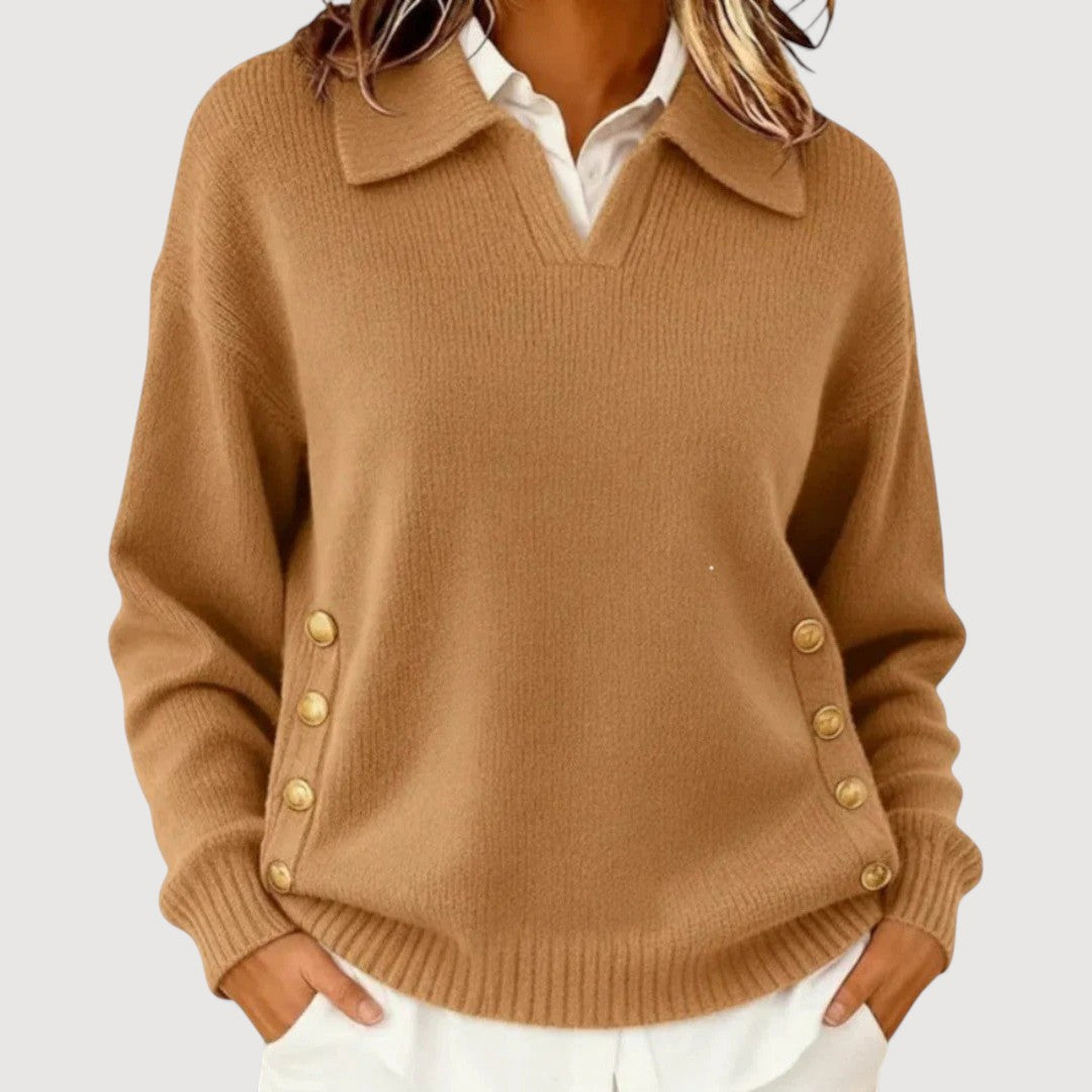 AIRA – BUTTON DETAIL SWEATER