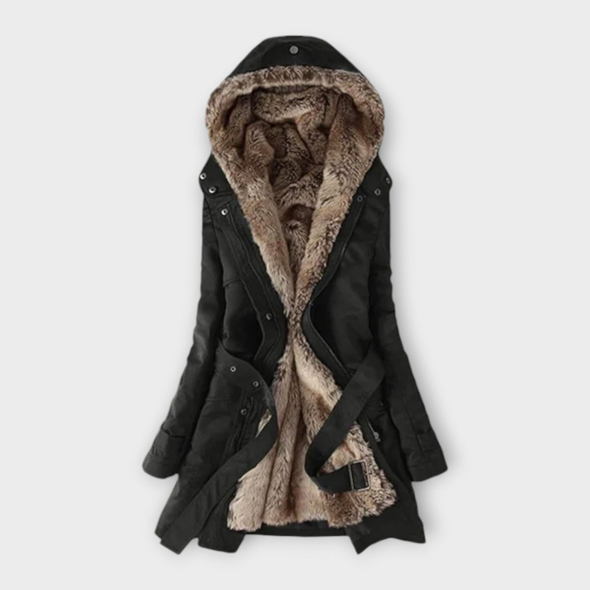 Mikash -™ | Plush coat with fur lining