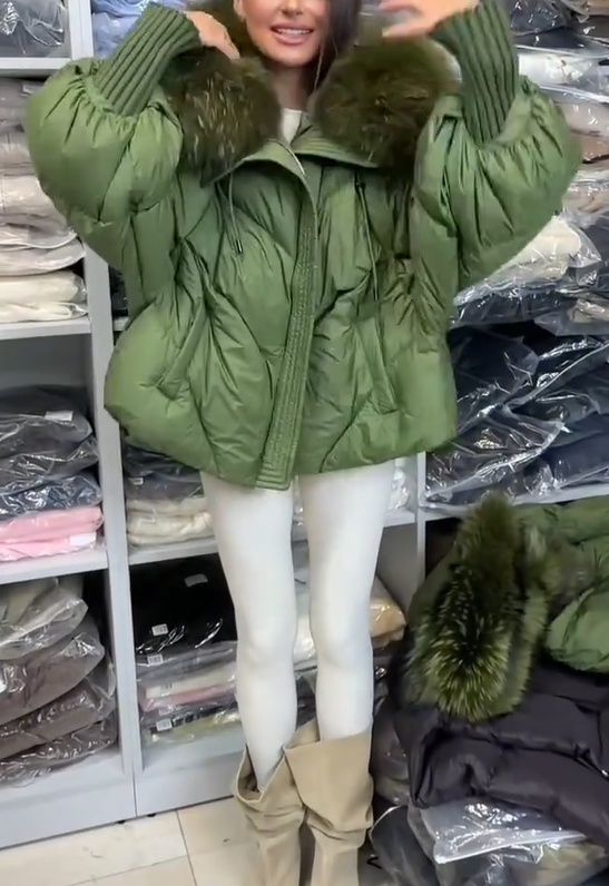 Gerla | Women's Cotton Hoodie Jacket with Plush Trim