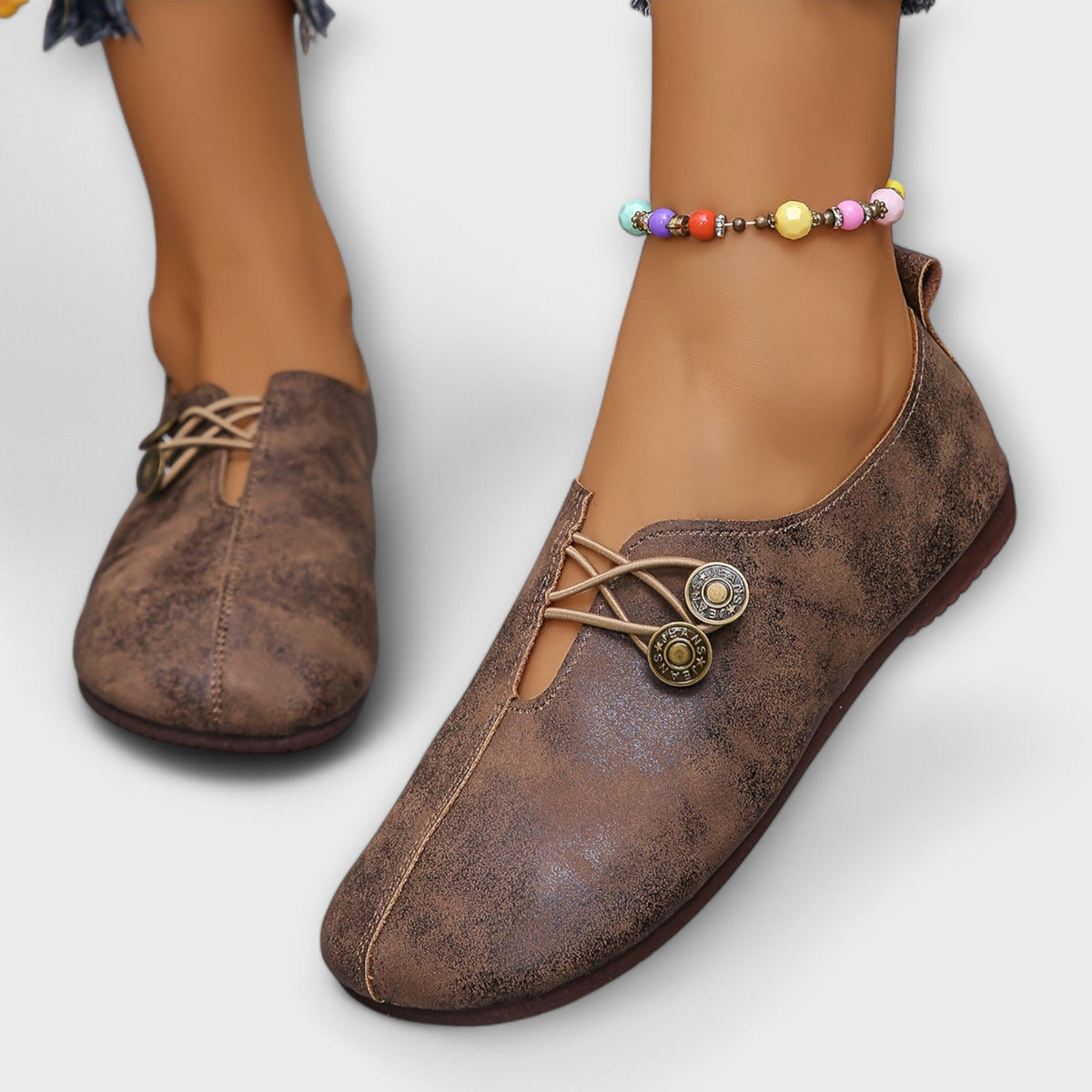 Noira ™ | Suede Leather Loafers