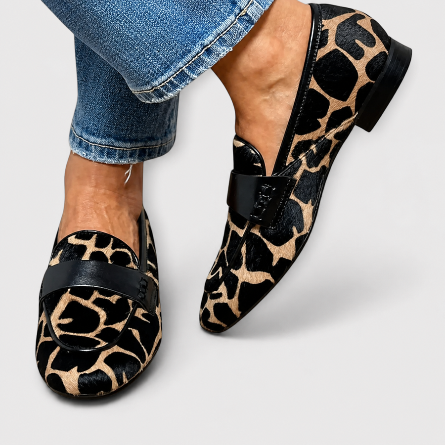 Veronika | Leopard Print Moccasins