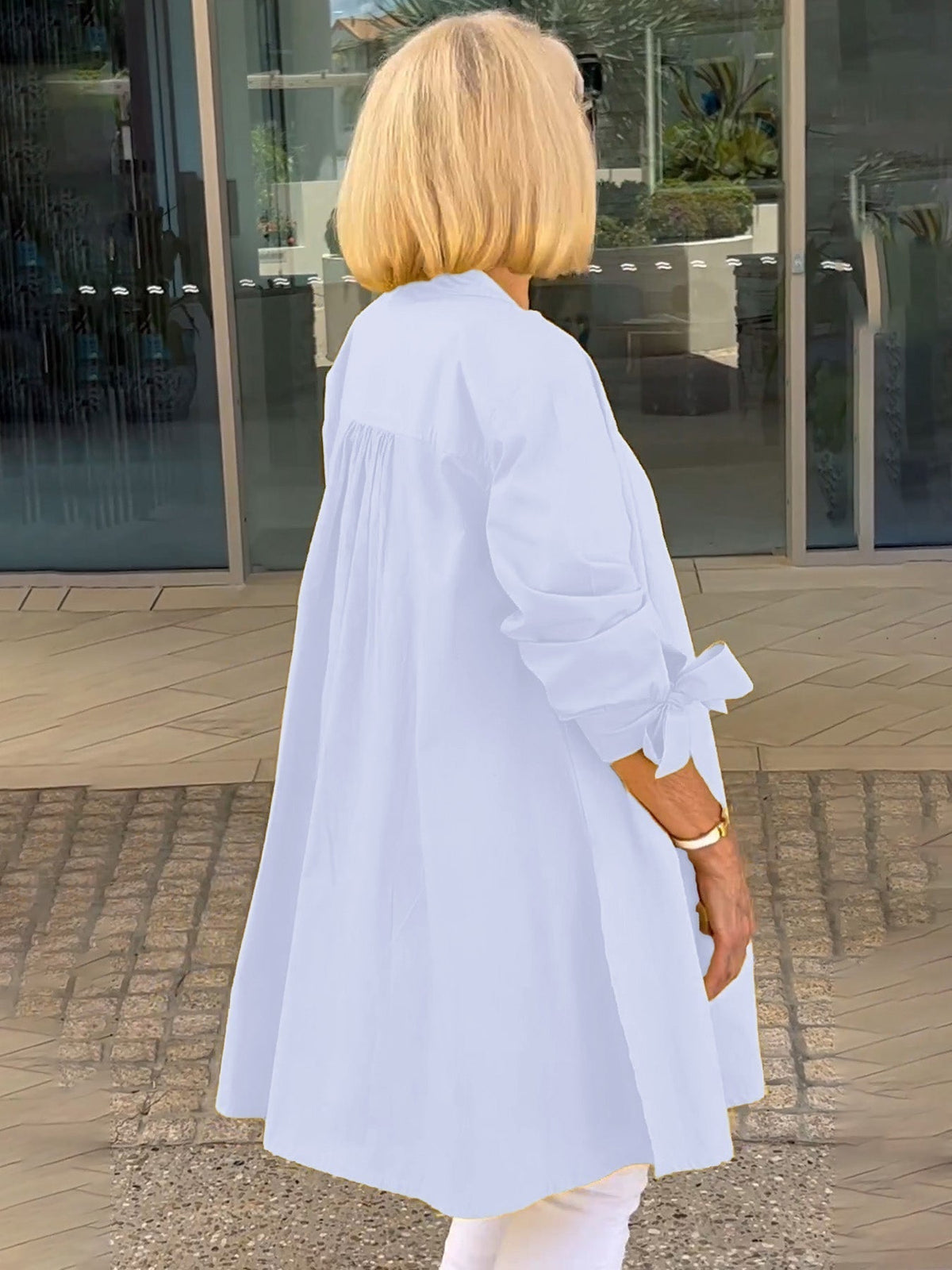 Tesla | Long Cotton Shirt Jacket for Women