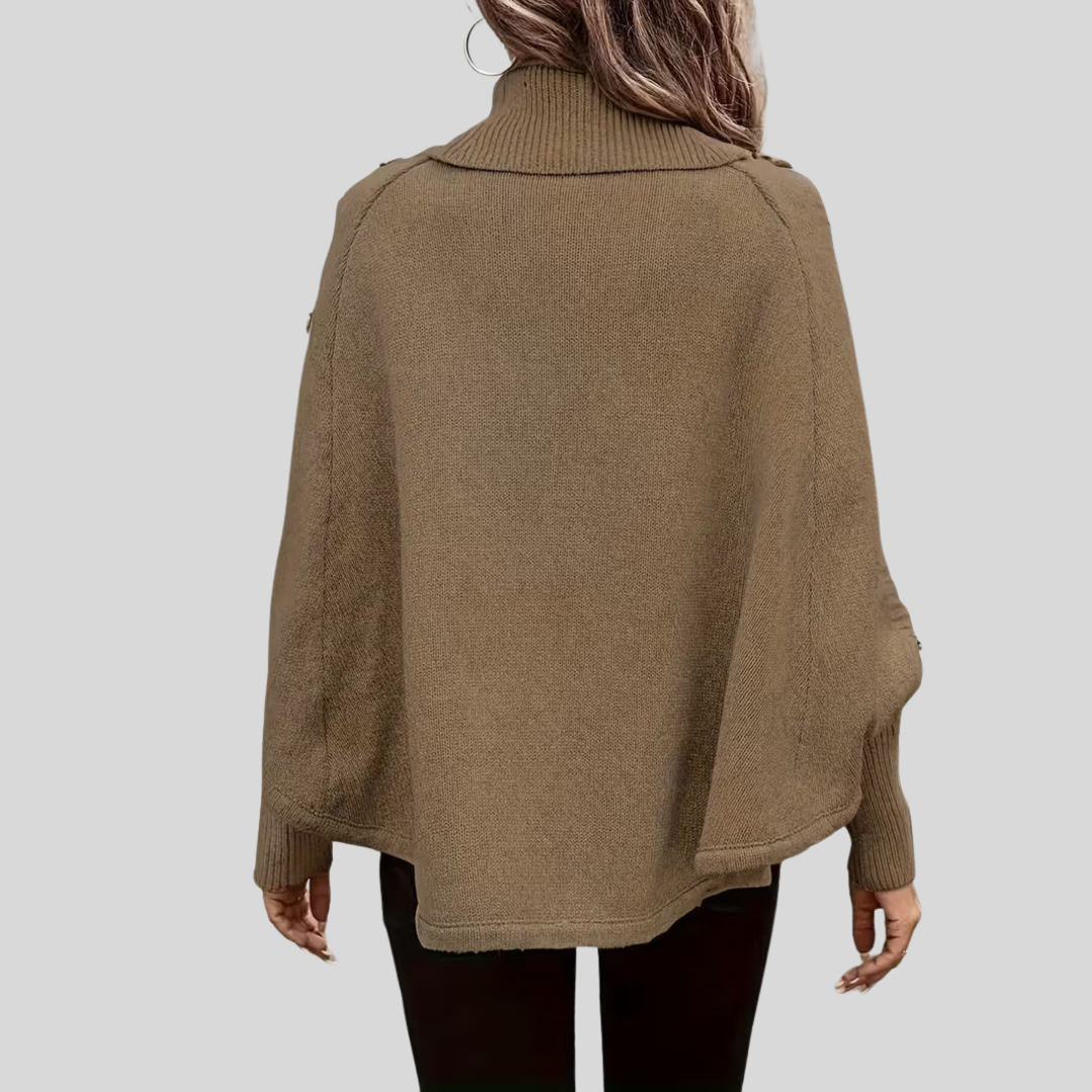 Cordelia - Cable-Knit Roll-Neck Jumper