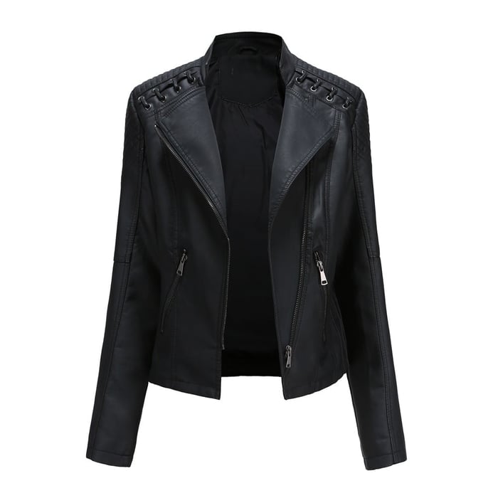 Clarisa | Washed Lambskin Leather Jacket