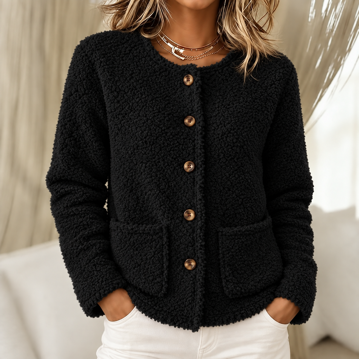 Hanna | Cozy Teddy Jacket for Women