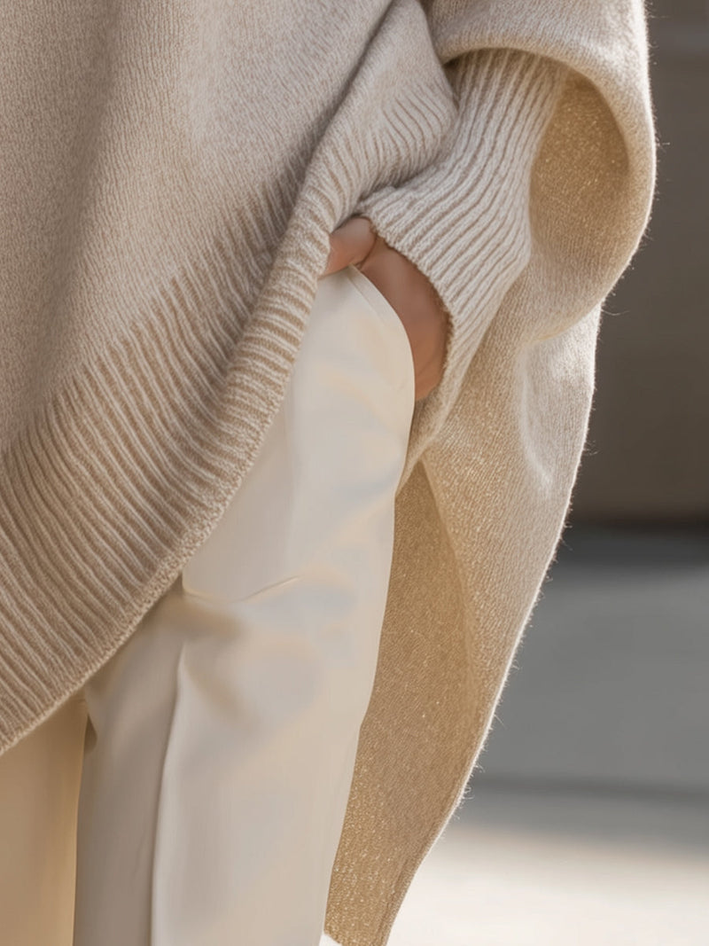 Kimia - Oversized Knit Crewneck Sweater
