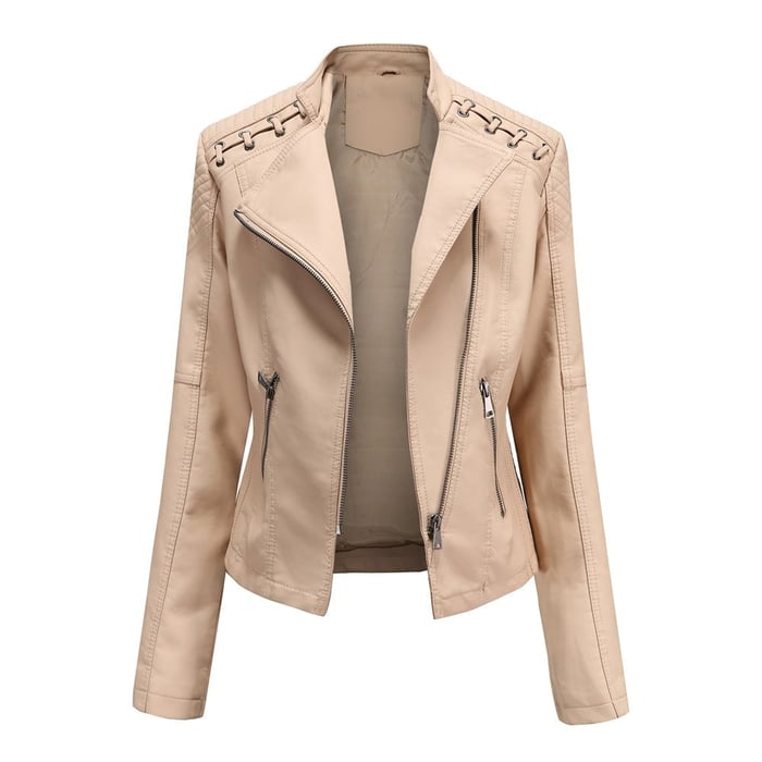 Clarisa | Washed Lambskin Leather Jacket