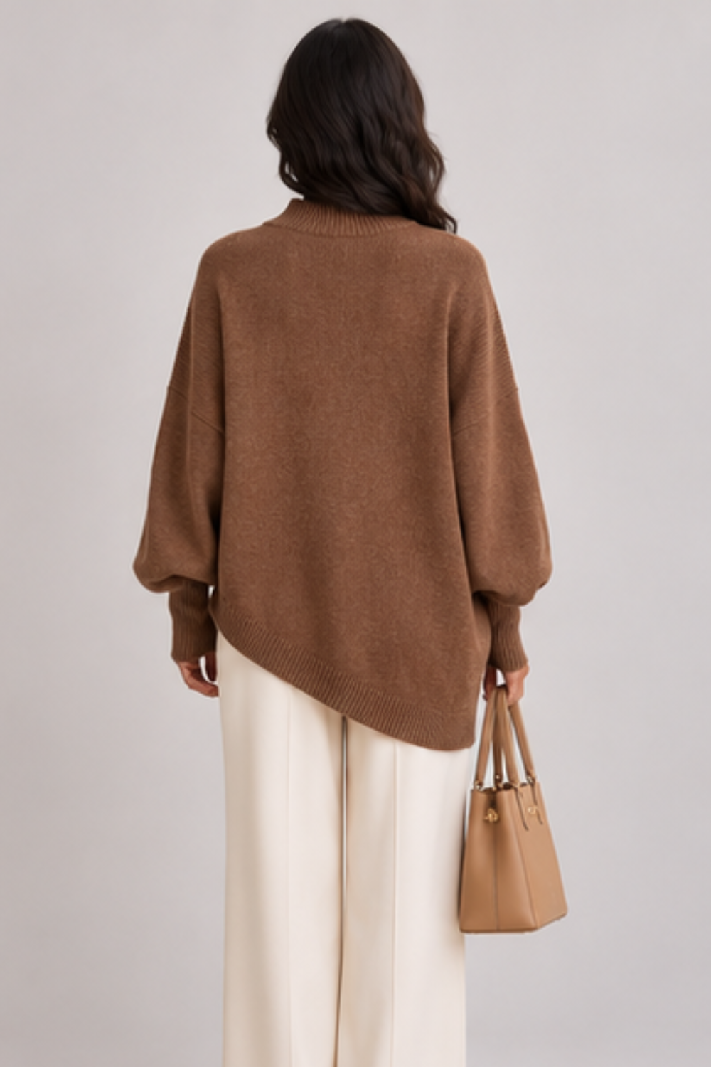 Marisse | Button Turtleneck Sweater