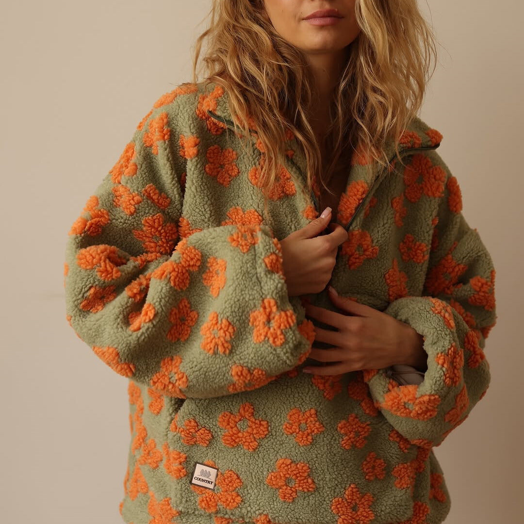 Floral™ | Fleece-Sweater